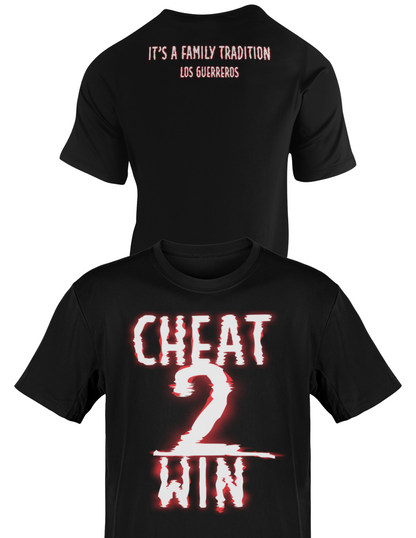 Eddie Guerrero Cheat 2 Win Family Tradition Black T-shirt