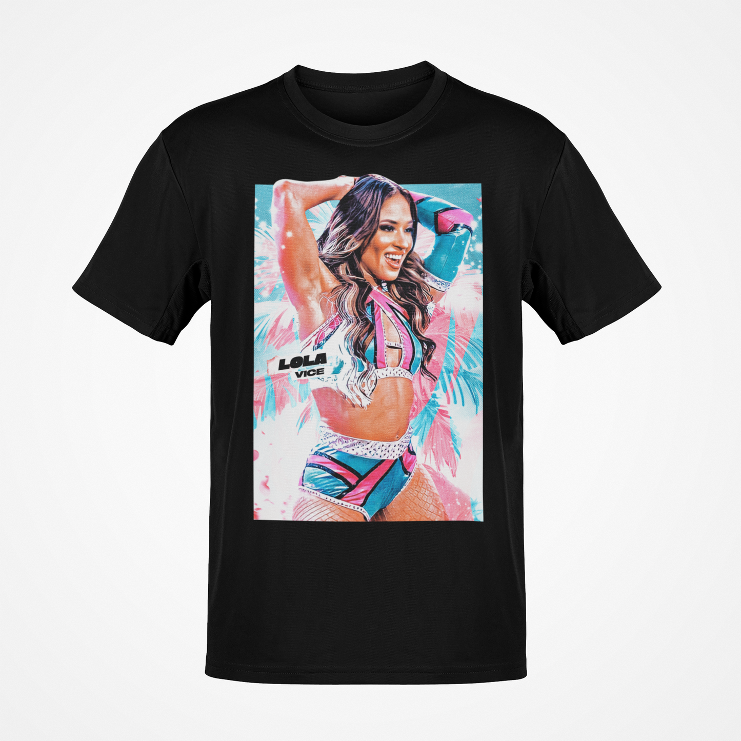 Lola Vice Poster Print Black T-shirt