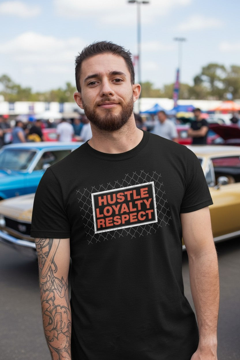 John Cena Big Dog Hustle Loyalty Respect Mens Black T-shirt