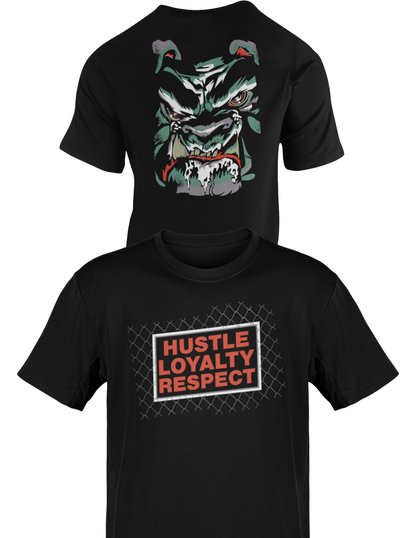 John Cena Big Dog Hustle Loyalty Respect Mens Black T-shirt
