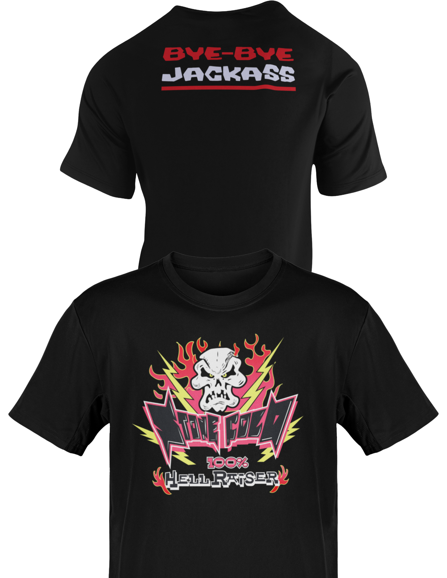 Stone Cold Steve Austin 100% Hellraiser Mens WWF Black T-shirt
