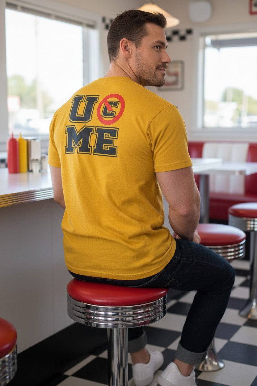 John Cena Ten Years Strong Mens Cotton Gold T-shirt
