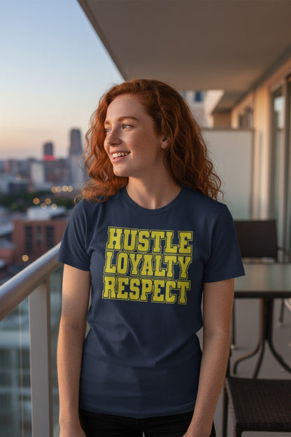 John Cena WWE Hustle Loyalty Respect Mens Blue T-shirt