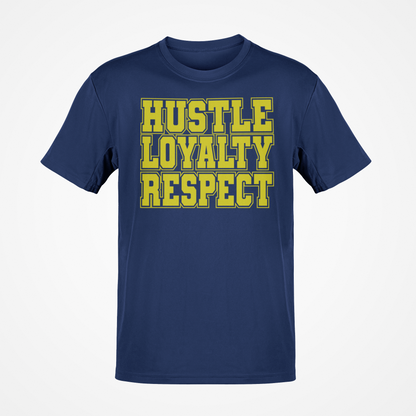 John Cena WWE Hustle Loyalty Respect Mens Blue T-shirt