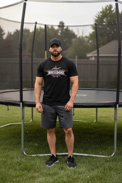 WrestleMania 30 XXX WWE Logo Mens Black T-shirt