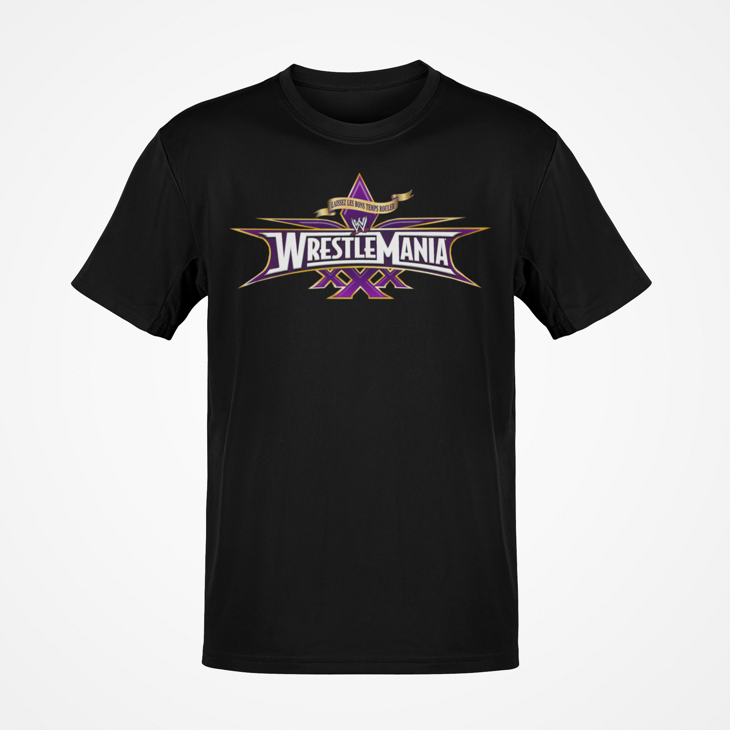 WrestleMania 30 XXX WWE Logo Mens Black T-shirt