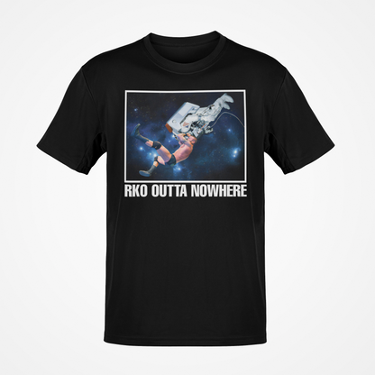 Randy Orton RKO Outta Nowhere Astronaut Mens Black T-shirt