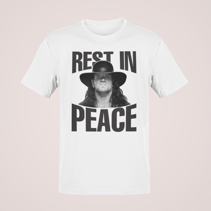 Undertaker Rest In Peace Mens White T-shirt WWE