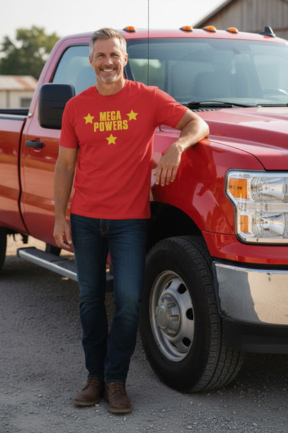 Hulk Hogan Randy Savage Mega Powers Mens Red T-shirt