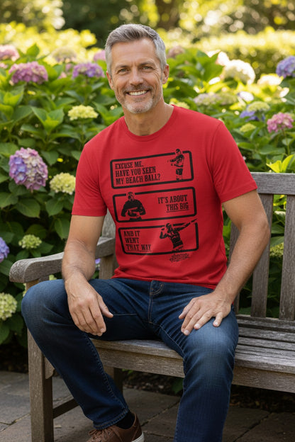 Hulk Hogan Beach Ball Mens Red T-shirt