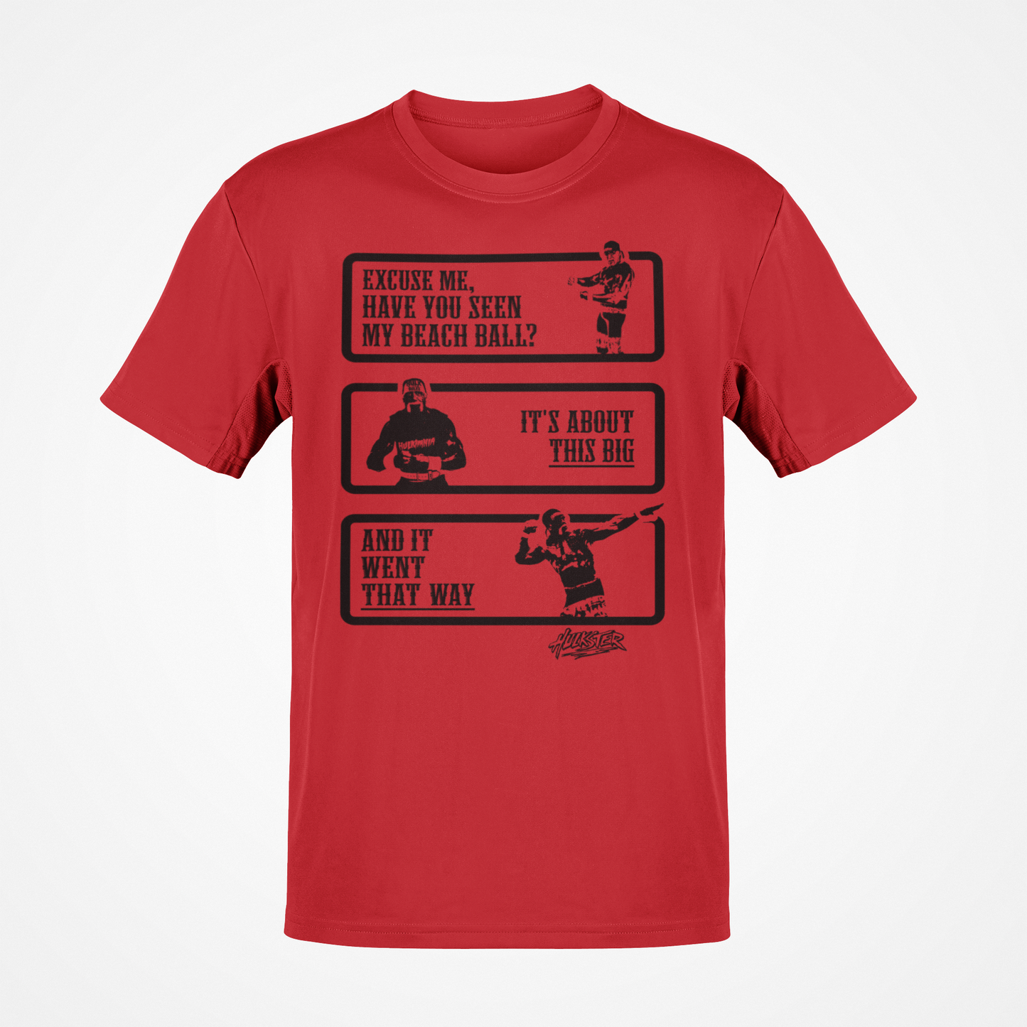 Hulk Hogan Beach Ball Mens Red T-shirt
