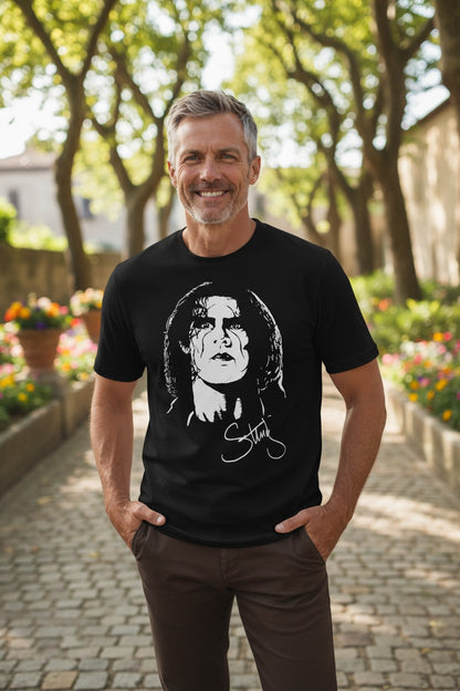 Sting WCW Legend Profile Mens Black T-shirt