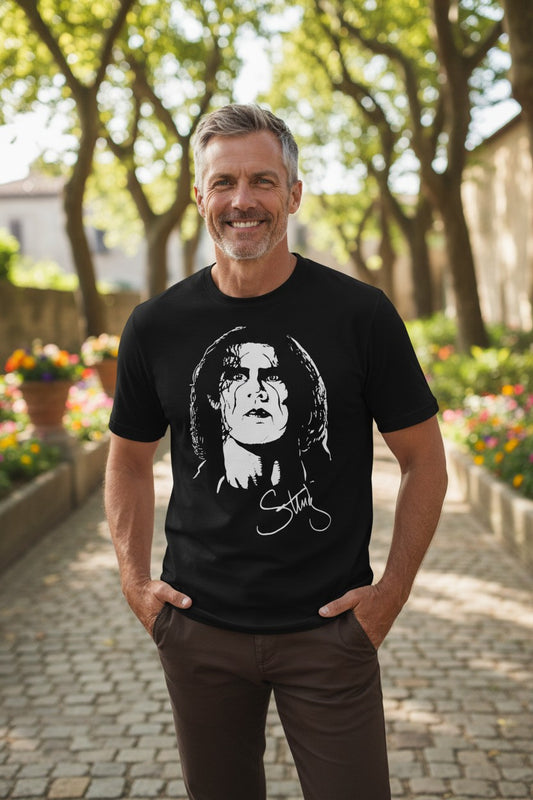 Sting WCW Legend Profile Mens Black T-shirt