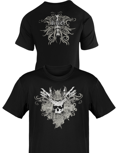 Randy Orton RKO White Skull Mens T-shirt