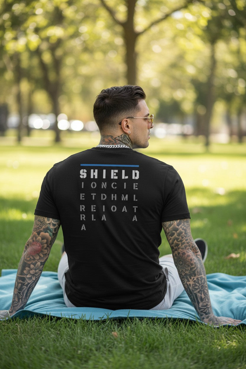 The Shield Hands In United Mens Black T-shirt