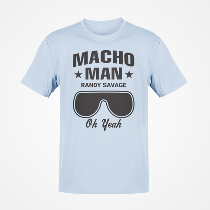 Macho Man Randy Savage Oh Yeah Mens Blue T-shirt