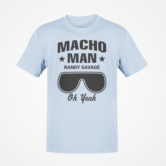 Macho Man Randy Savage Oh Yeah Mens Blue T-shirt