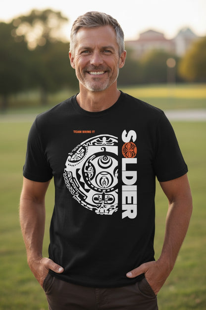 The Rock Push the Pace Team Bring It Mens Black T-shirt