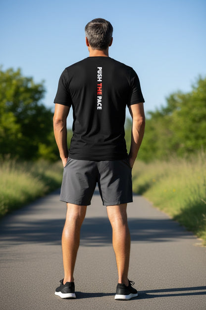 The Rock Push the Pace Team Bring It Mens Black T-shirt