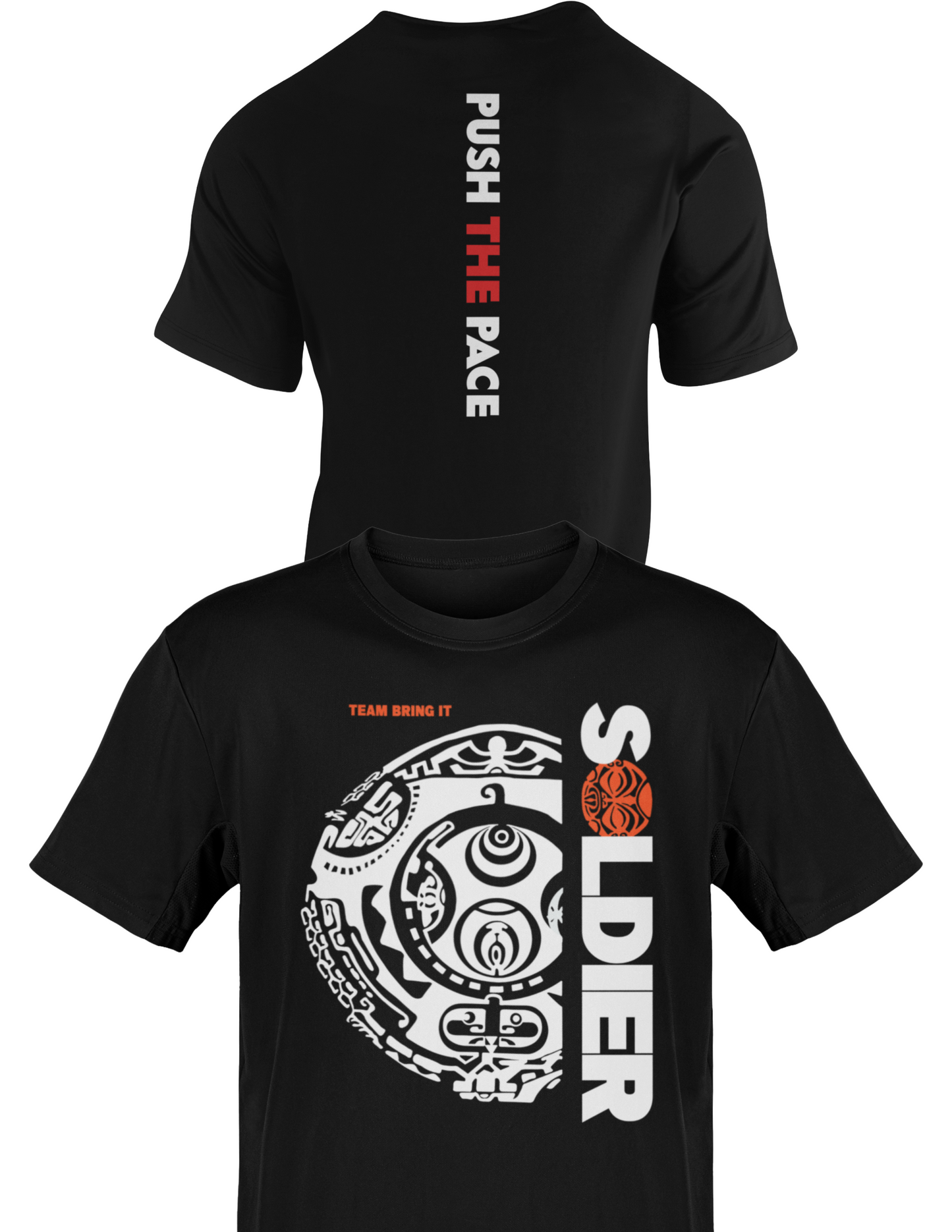 The Rock Push the Pace Team Bring It Mens Black T-shirt