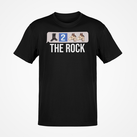 The Rock Boots 2 Asses Emoji Mens T-shirt