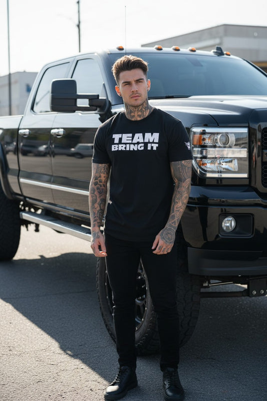 The Rock Team Bring It Boots to Asses Mens Black T-shirt