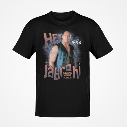 The Rock Know Your Role Jabroni Mens Black T-shirt