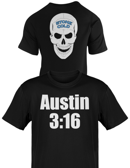 Stone Cold Steve Austin 3:16 White Skull T-shirt