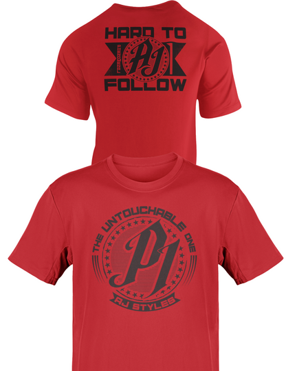 AJ Styles Untouchable Mens Red T-shirt