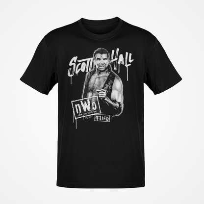 Scott Hall nWo 4 Life Logo T-shirt