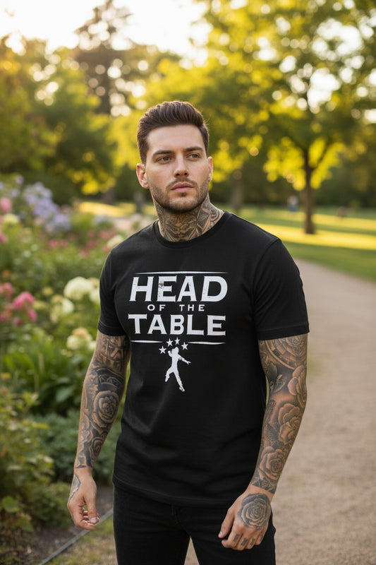 Roman Reigns Head of the Table Mens Black T-shirt