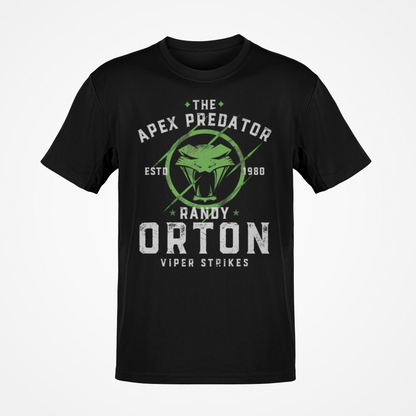 Randy Orton Apex Predator Green Logo Black T-shirt