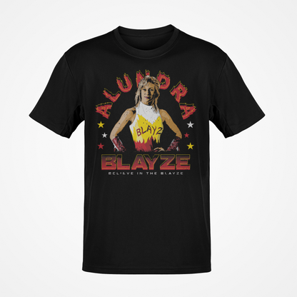 Alundra Blayze Believe Pose Black T-shirt