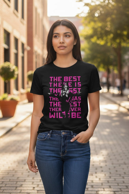 Bret Hart The Best There Is Repeat Logo Black T-shirt