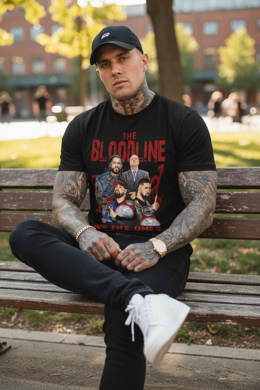 The Bloodline with Paul Heyman Black T-shirt