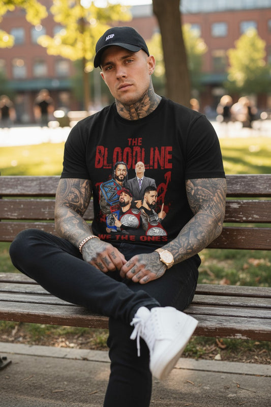 The Bloodline with Paul Heyman Black T-shirt