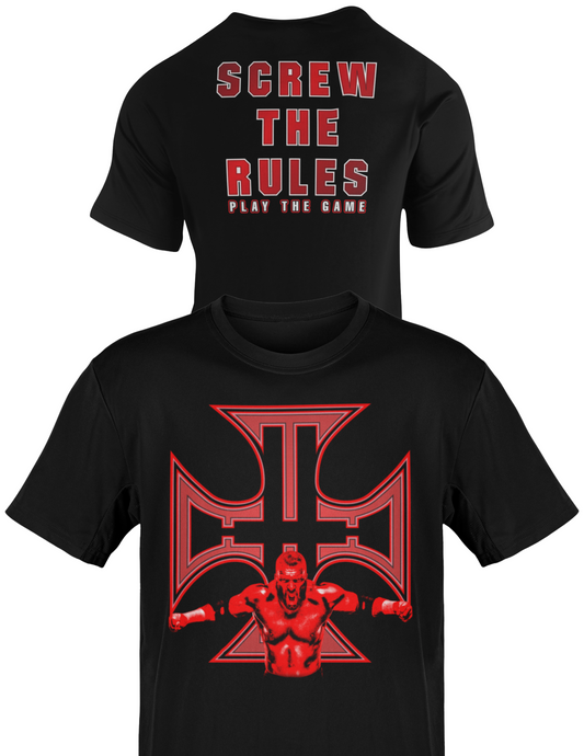 Triple H Screw The Rules Play The Game Mens Black T-shirt