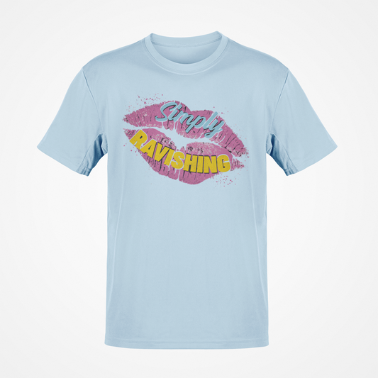 Rick Rude Kiss Mark Light Blue T-shirt