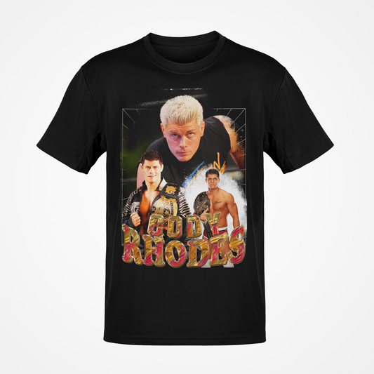 Cody Rhodes Intensity Mens Black T-shirt AEW WWE
