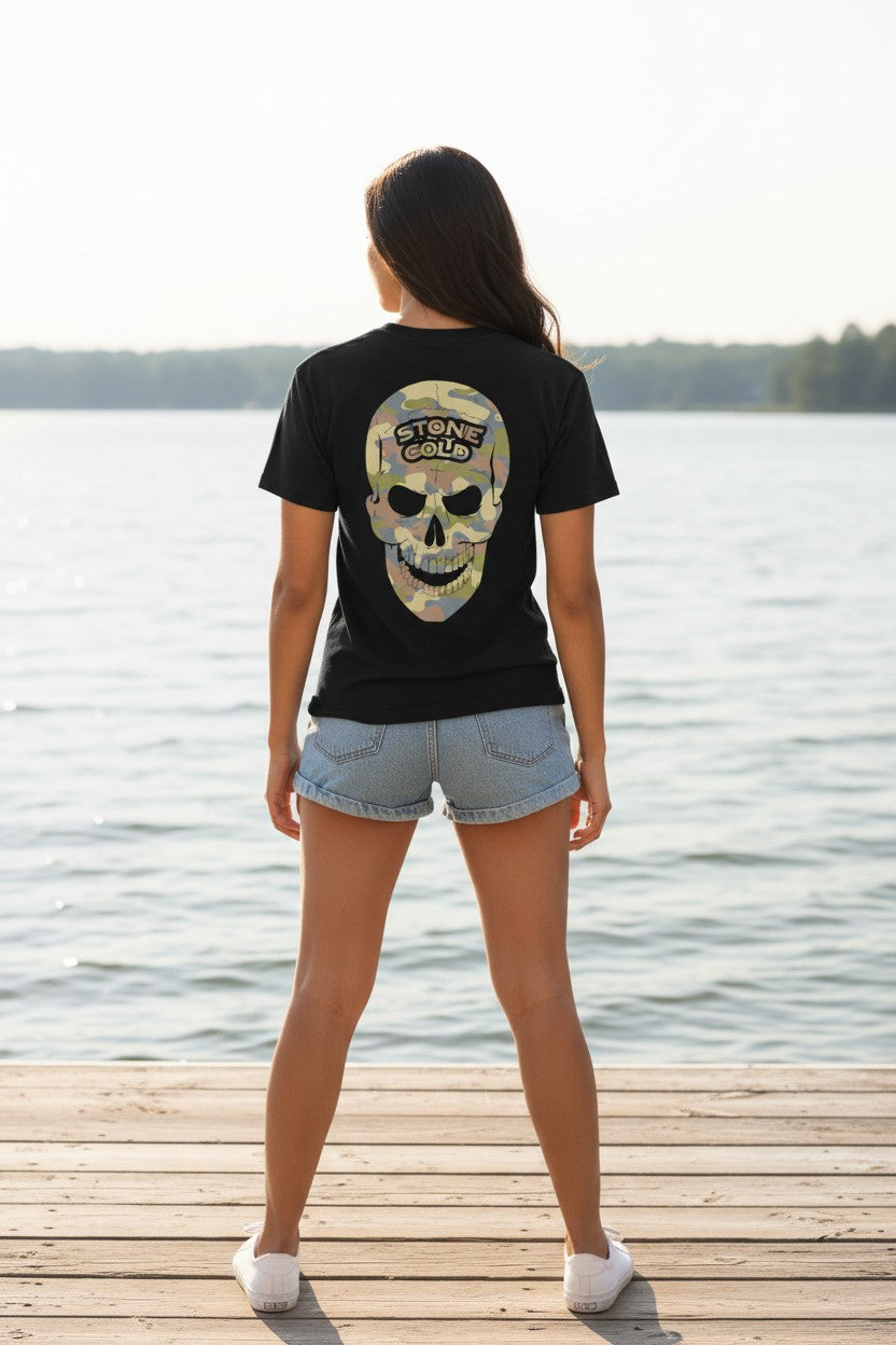 Stone Cold Steve Austin Camo Raise Hell Leave Black T-shirt