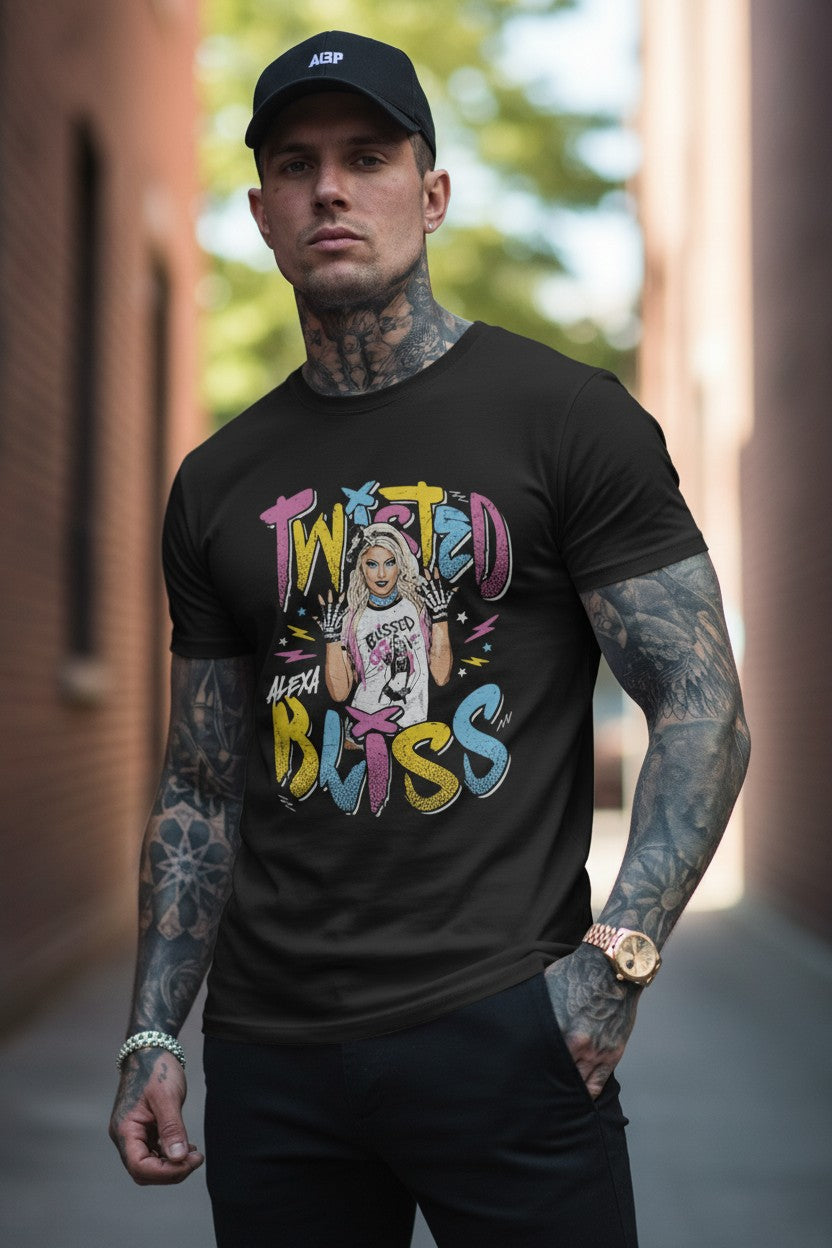 Alexa Bliss Twisted Bliss Hands Up Black T-shirt