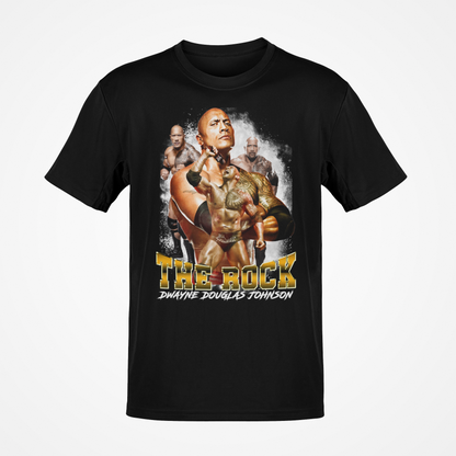 Dwayne The Rock Johnson Smoke Show Black WWE T-shirt