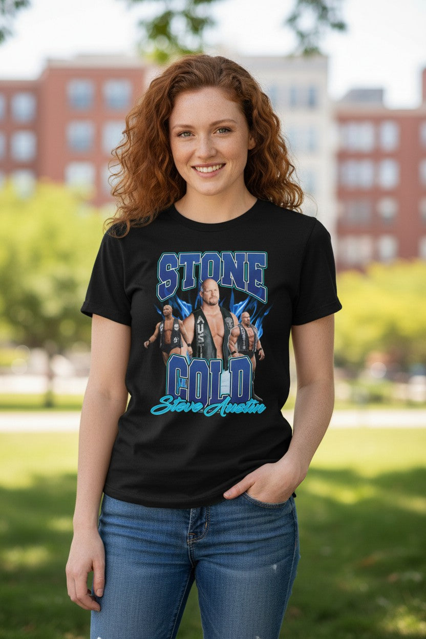 Stone Cold Steve Austin Walkout Mens Black T-shirt