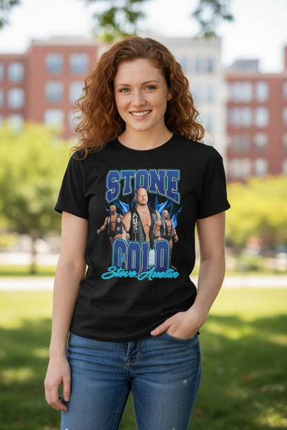 Stone Cold Steve Austin Walkout Mens Black T-shirt