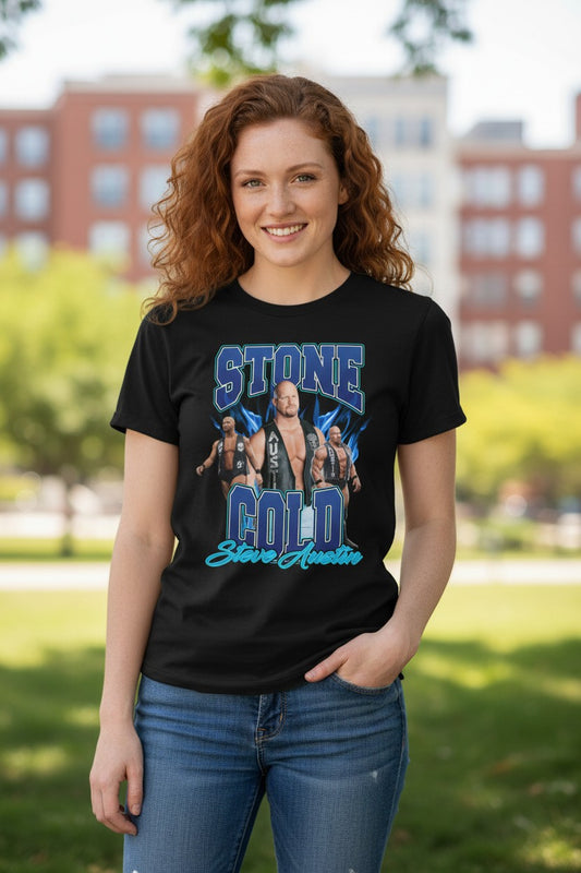 Stone Cold Steve Austin Walkout Mens Black T-shirt