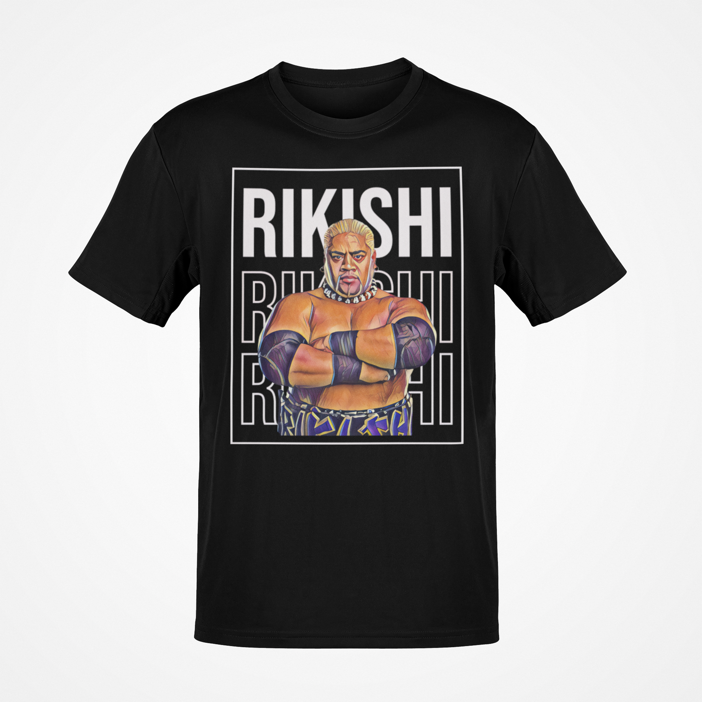 Rikishi Pose Staredown Black T-shirt