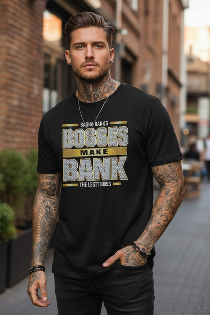 Sasha Banks Bosses Make Bank Black T-shirt