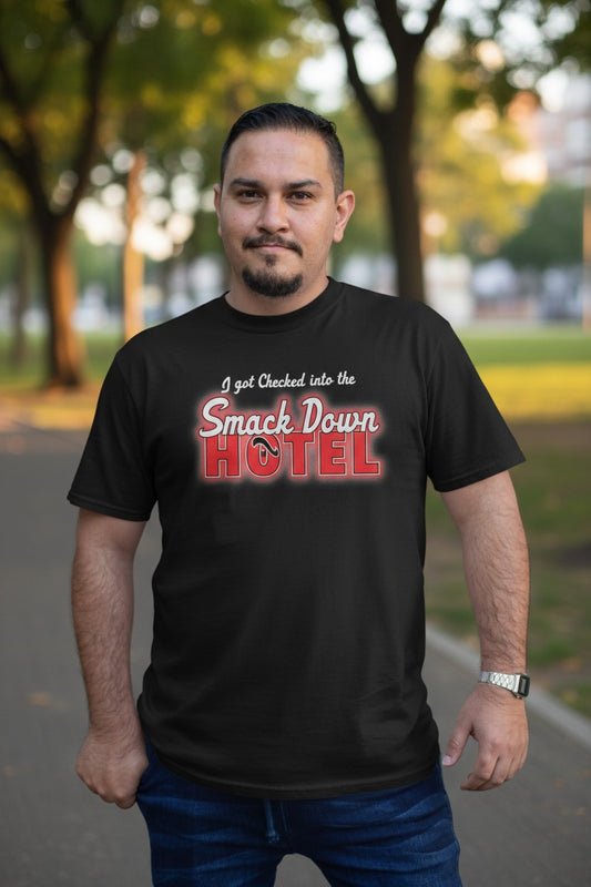 The Rock Smackdown Hotel WWE Mens T-shirt