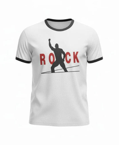 The Rock One On 1 White Ringer T-shirt