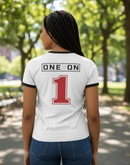 The Rock One On 1 White Ringer T-shirt